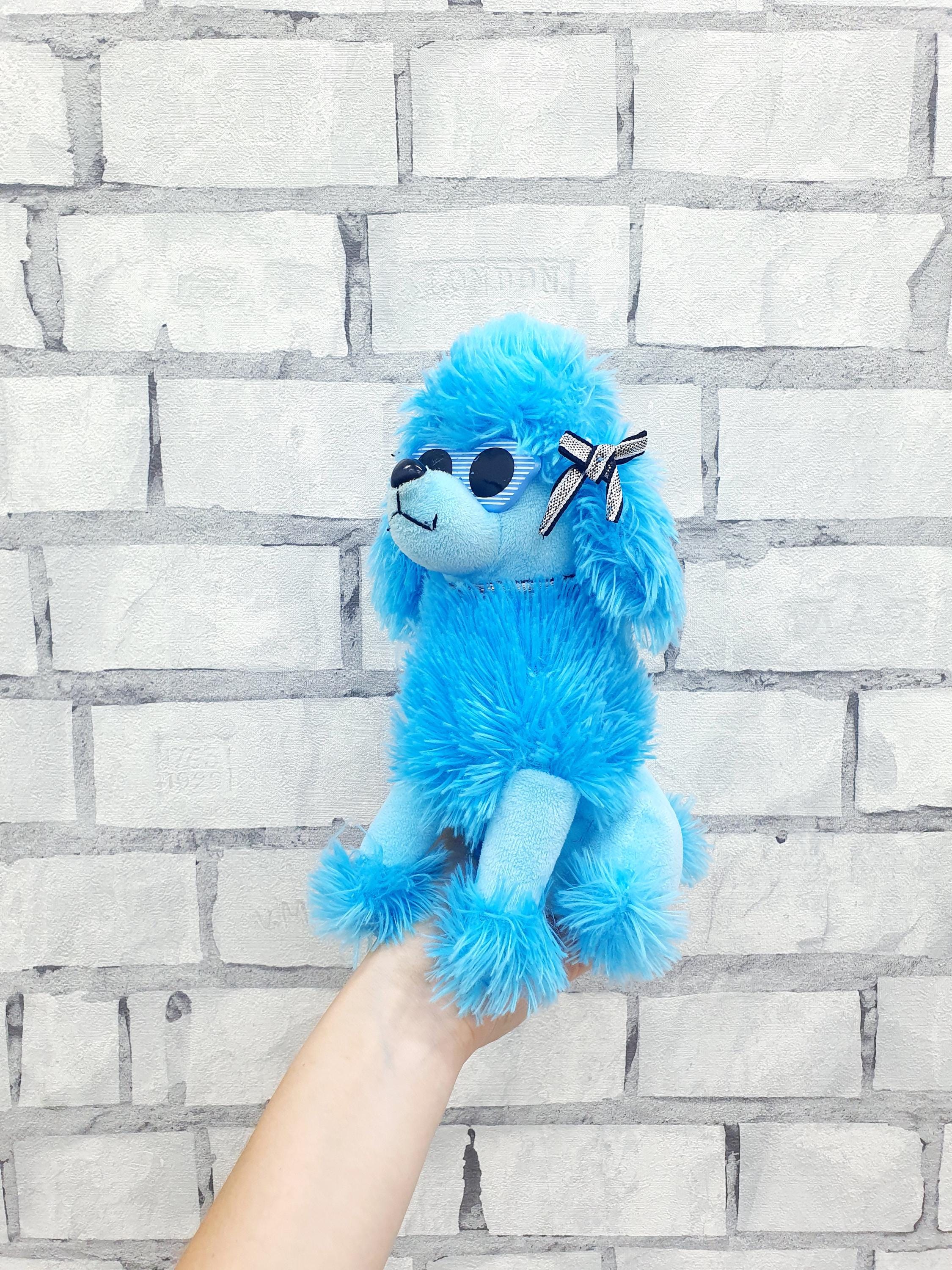 Stuffed Dog Plush Toys Vintage Blue Poodle Toys 10
