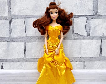Belle en het beest plastic Belle pop speelgoed Vintage Disney prinses pop 11,5" verzamelobject kinderspeelgoed kinderen speelgoed