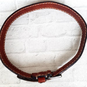 leather belt Vintage mens leather belt M Genuine leather accessories levis belt leather boho belt boho accessories image 5