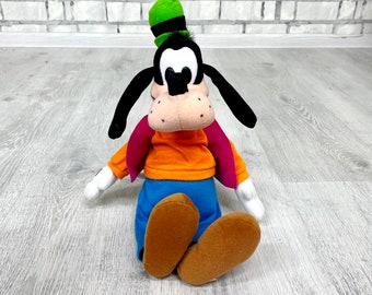 ディズニー、グーフィー、犬、笑う、15インチ、ぬいぐるみ、ソフト 