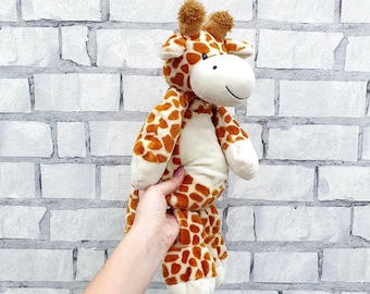 Jirafa de peluche vintage Hamleys de 14 pulgadas, animales coleccionables, juguete para niños.