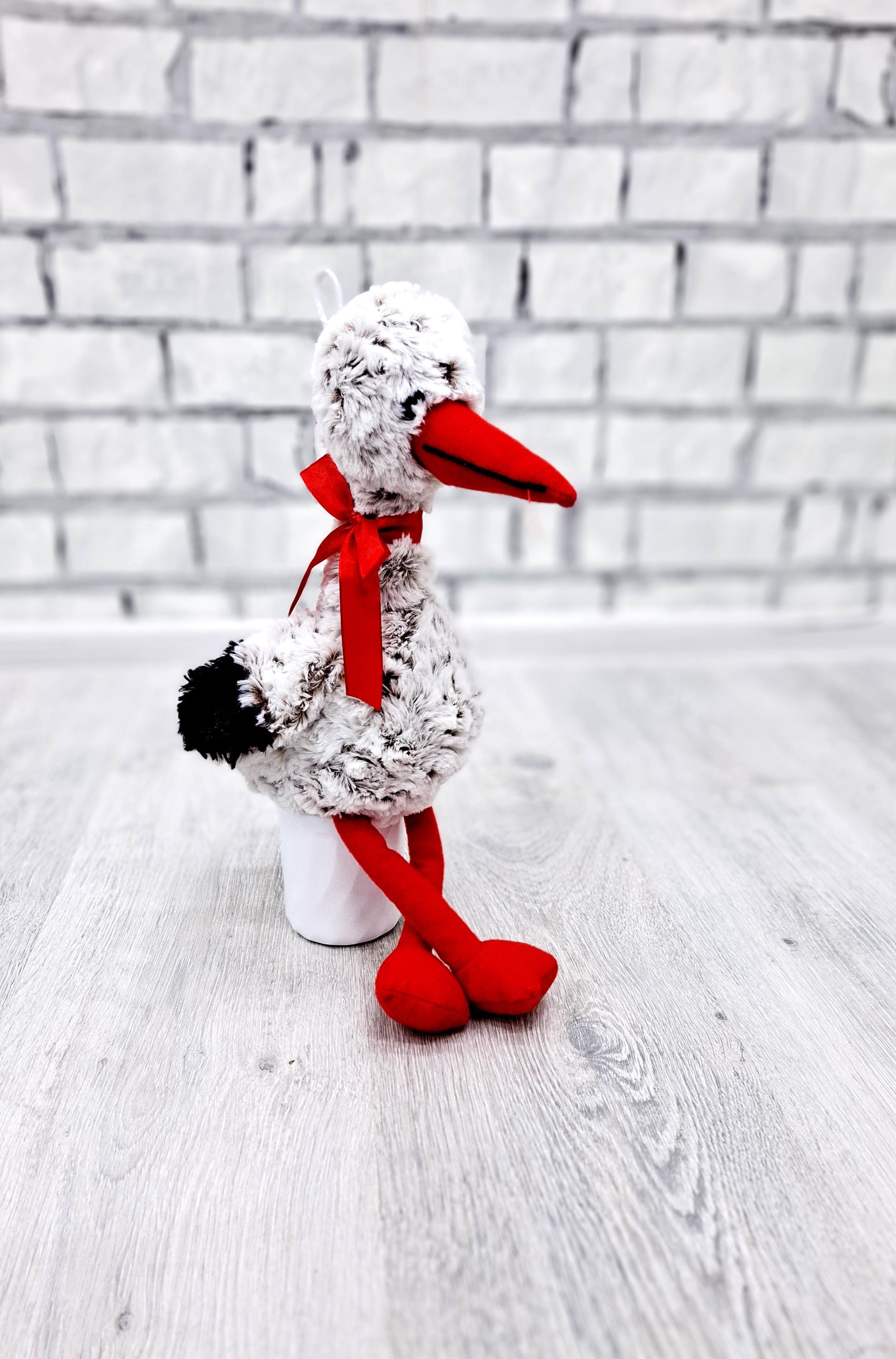 love me decoration Stork (コウノトリぬいぐるみ) ぬいぐるみコウノトリぬいぐるみ ヴィンテージソフトクレーン