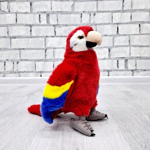 Stuffed Rainbow parrot Plush toys Vintage parrot toys 9.5&quot; collectible toy Children&#39;s Toy Stuffed Toy kids Toy  bird toy