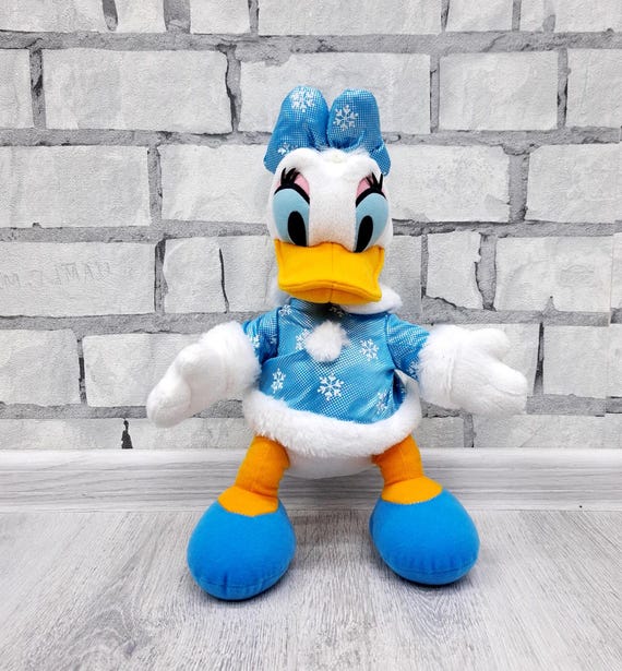 レトロなDisneyデイジーダックぬいぐるみ デイジーダックぬいぐるみ ヴィンテージディズニーおもちゃ 8.7