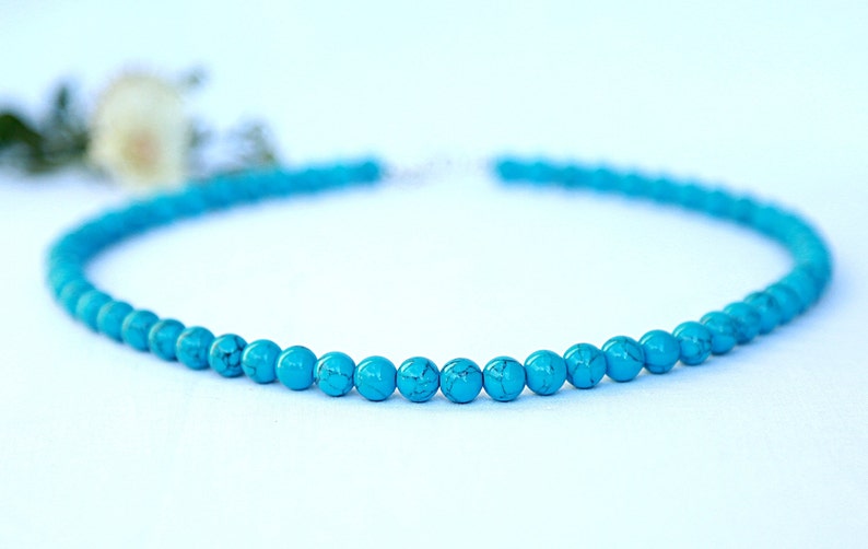 Turquoise jewelry new mother gift beaded necklace Turquoise Necklace Statement necklace Boho necklace Statement jewelry Boho jewelry Tribal