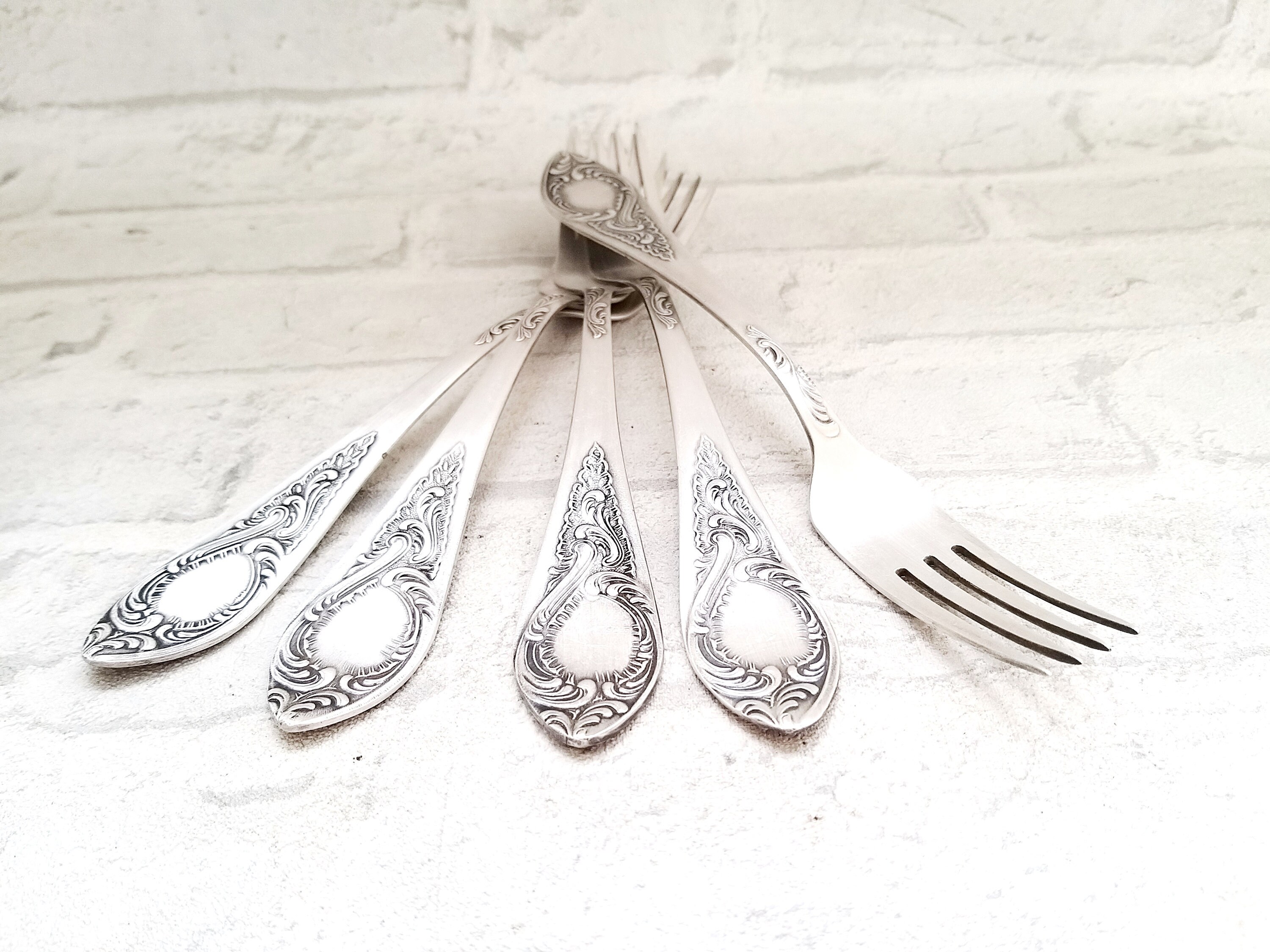 Vintage Serving Forks German Silver Forks Melchior Forks Etsy