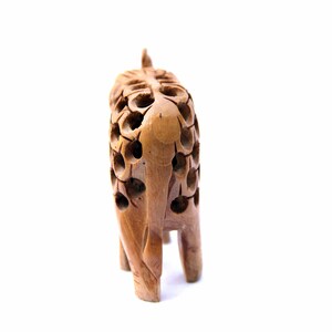 elephant decor African Elephant wood elephant statue wood statue elephant Figurine wood figurine Carved Elephant African figurine image 6