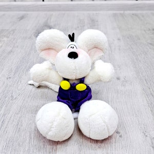 Diddlina peluche Topolino Peluche 9,5" Diddl Mouse giocattoli Vintage giocattolo da collezione Giocattolo per bambini Peluche Giocattolo per bambini Giocattolo animale Giocattolo per bambini