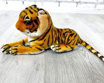 Stuffed tiger Plush toys Vintage tiger toys 11" collectible toy plush animals toys Children's Toy Stuffed Toy kids Toy  Stuffed Animal Toy