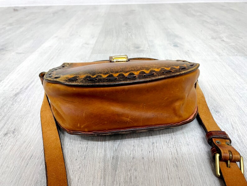 brown leather bag saddle bag shoulder bag womens bag crossbody handbag crossbody bag Everyday bag Boho Bag womens Handbag image 7