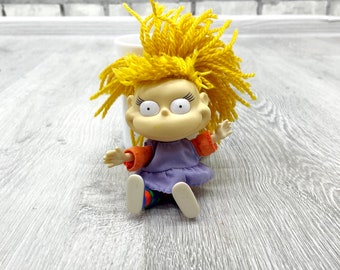 rugrats angelica Doll 90s doll angelica houston doll Vintage kids  doll 4.5" collectible toy Children's Toy collectable dolls  kids Toy