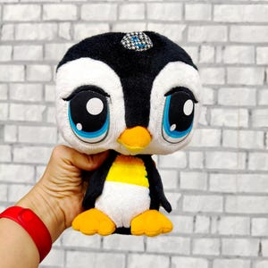 Stuffed  Littlest Pet Shop  Penguin Plush toys Vintage 8&quot; collectible toy Children&#39;s Toy Stuffed Toy kids Toy Animal Toy Baby toy