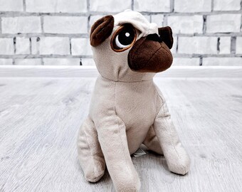 ぬいぐるみの犬 ぬいぐるみ ヴィンテージ パグ犬のおもちゃ 9インチ