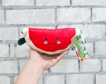 Sandía rellena de peluche, juguete de peluche de 8 pulgadas, malvavisco, frutas rellenas, juguete de peluche, juguete vintage coleccionable, juguete suave para niños, juguete de peluche, juguete para niños