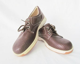 Vintage shoes Vintage child's shoes children shoes Oxford shoes boys shoes brown Leather shoes Kids Shoes retro shoes shoes Size 2