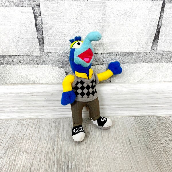 Stuffed   Sesame Street Gonzo Muppets Plush toys Vintage  mcdonalds  toys 5" collectible toy Childrens Toy kids Baby toy