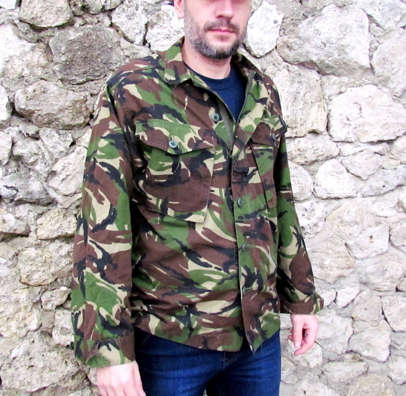 Camo Jacket for men mens Jacket Vintage mens Clothing Vintage Army Jacket Military Jacket camouflage jacket CAMOUFLAGE MILITARY image 5