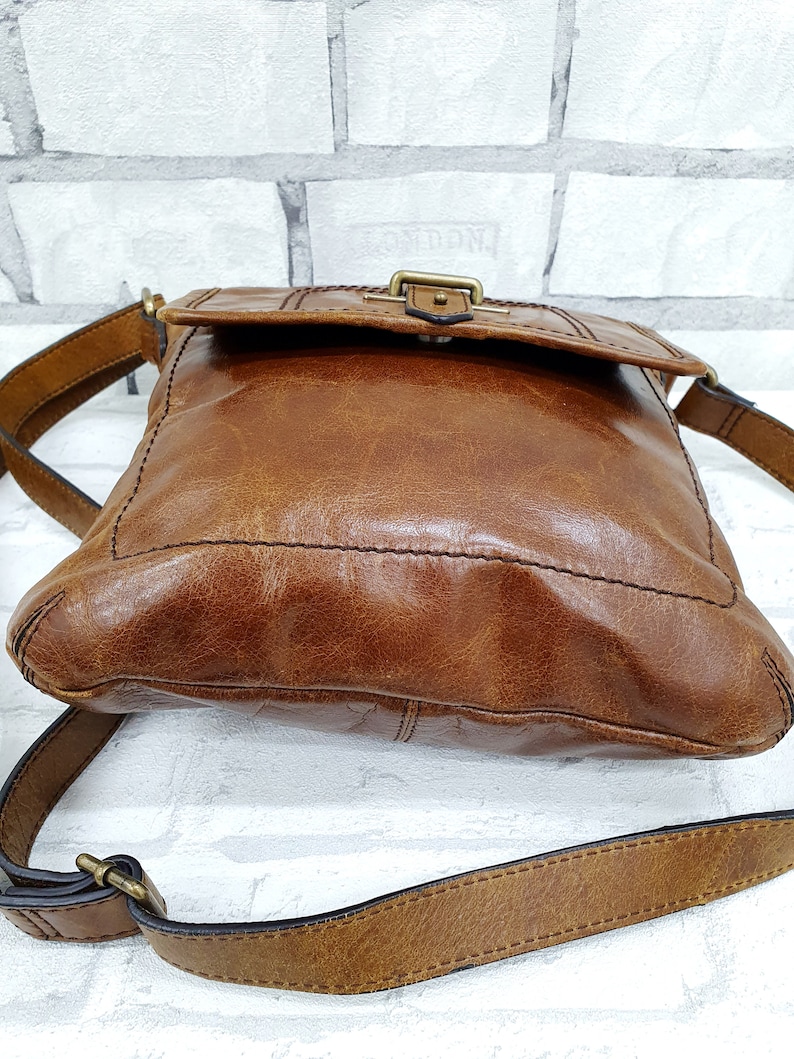 Mens Leather Bag Mens Bag Vintage crossbody Bag Mens Crossbody Bag Mens Shoulder Bag crossbody handbag saddle bag laptop bag leather satchel image 5