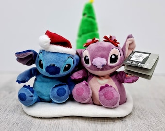 regalo di natale musicale peluche Lilo e Stich Angel peluche 18" decorazioni natalizie giocattoli Disney giocattoli albero di natale giocattoli bambini giocattolo animale giocattolo