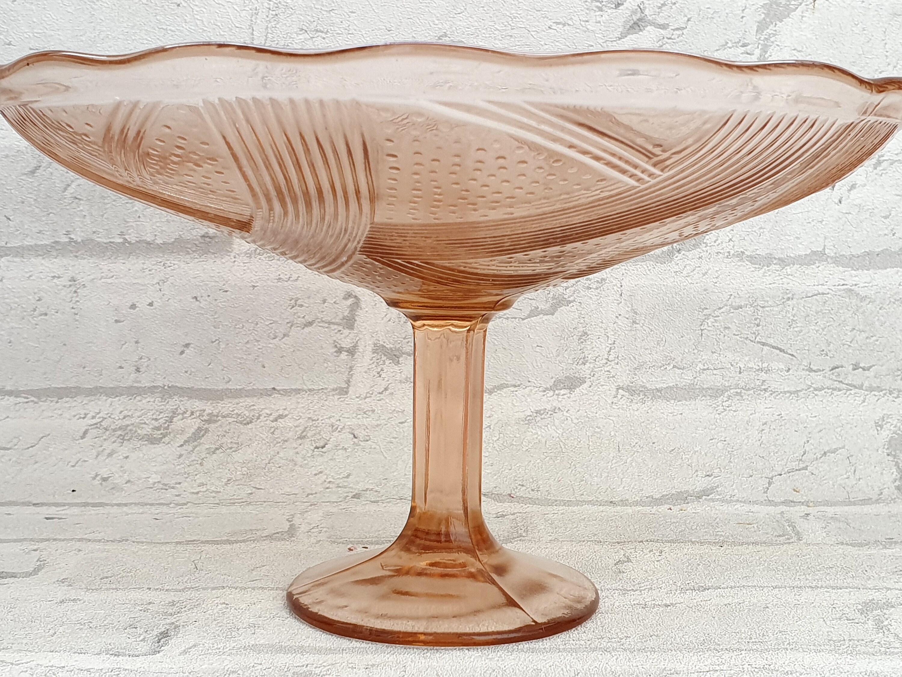 Blush Glassware Blush Pink Glassware Pink Glass Dish Vintage Etsy