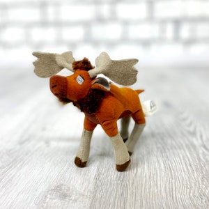 Brother Bear Tuke Moose Plush toys 5&quot; Vintage happy meal mcdonalds toys 2003 collectible toy Stuffed Animal Toy Disney Store Disney  toy