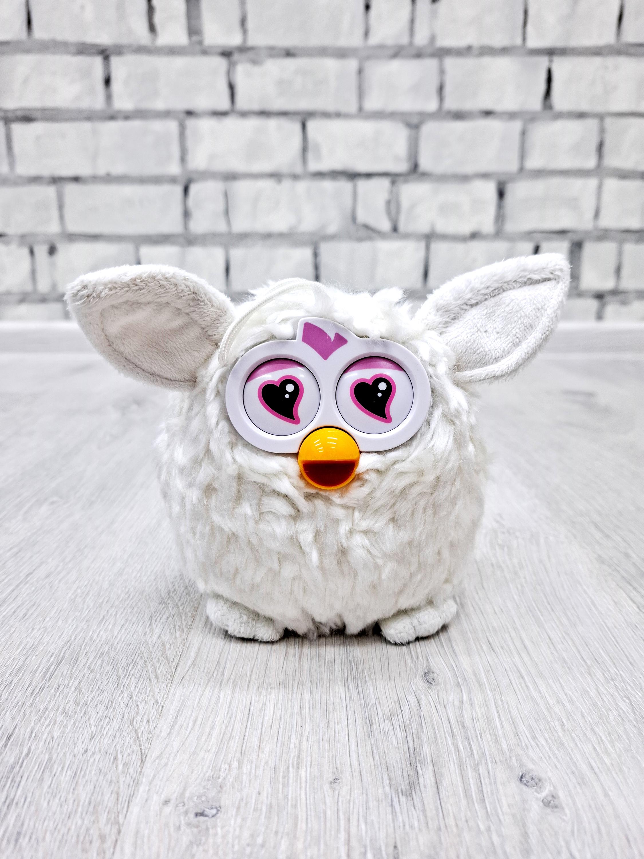 White Furby Hasbro Plush Toys Vintage Furby Toys 6