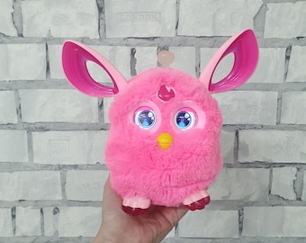 Juguete de peluche vintage Furby Connect rosa de Hasbro, 15 cm, coleccionable, para niños.