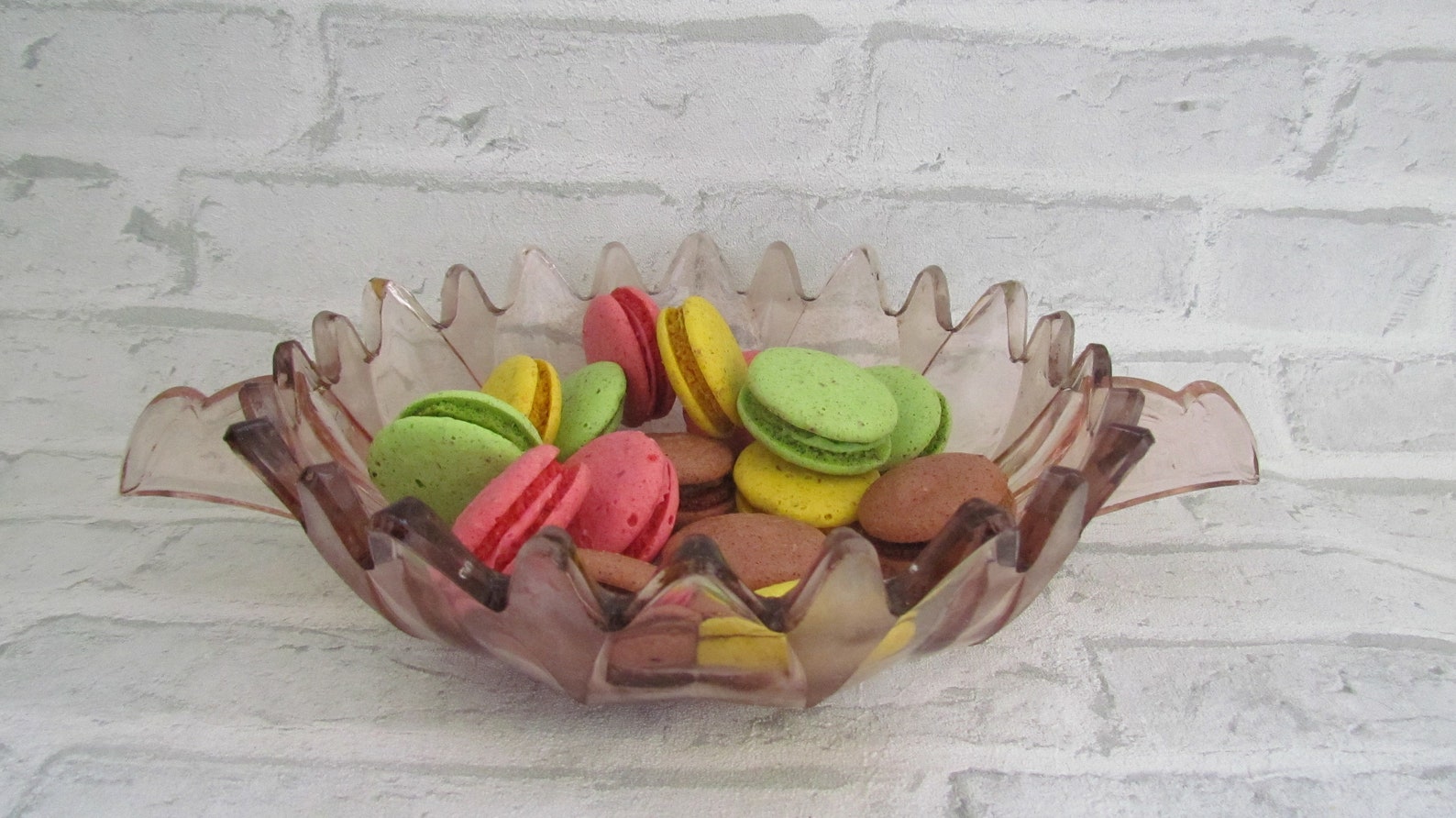 Pink Glass Dish Blush Glassware Blush Pink Glassware Serving Etsy