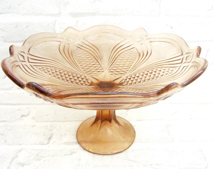 Blush Glassware Blush Pink Glassware Pink Glass Dish Vintage Etsy