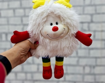 Vintage jaren 80 gevulde Hallmark Twink sprite Rainbow brite pluche pop 10,5" verzamelspeelgoed