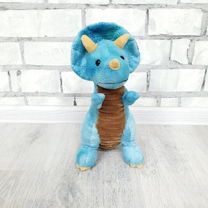 dinosaur Plush toys Vintage  Triceratops toys 12&quot;  animals toys Children&#39;s Toy Stuffed Toy kids Toy Stuffed Animal Toy