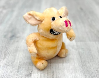 Stuffed Martin The Pig  Plush toys Vintage soft Pig toys 8" collectible toy  Children's Toy Stuffed Toy kids Toy Stuffed Animal Toy