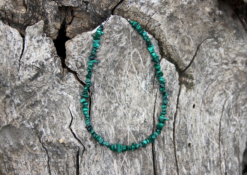 malachite Jewelry malachite Necklace Giftsforgrandma Jewelry beaded choker beaded Necklace gemstone Jewelry gemstone necklace Healing ston image 2