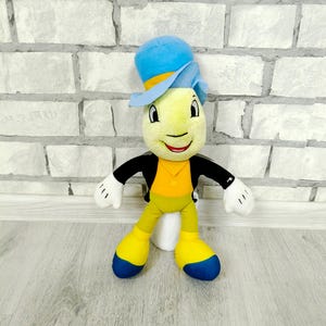 Stuffed Disney story toys 10.5&quot; pinocchio Jiminy Cricket Plush toys Vintage collectible toy  Childrens Toy baby toys  kids Toy