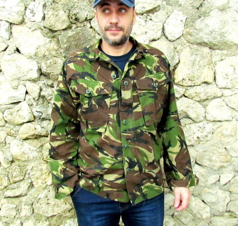 Camo Jacket for men mens Jacket Vintage mens Clothing Vintage Army Jacket Military Jacket camouflage jacket CAMOUFLAGE MILITARY image 1