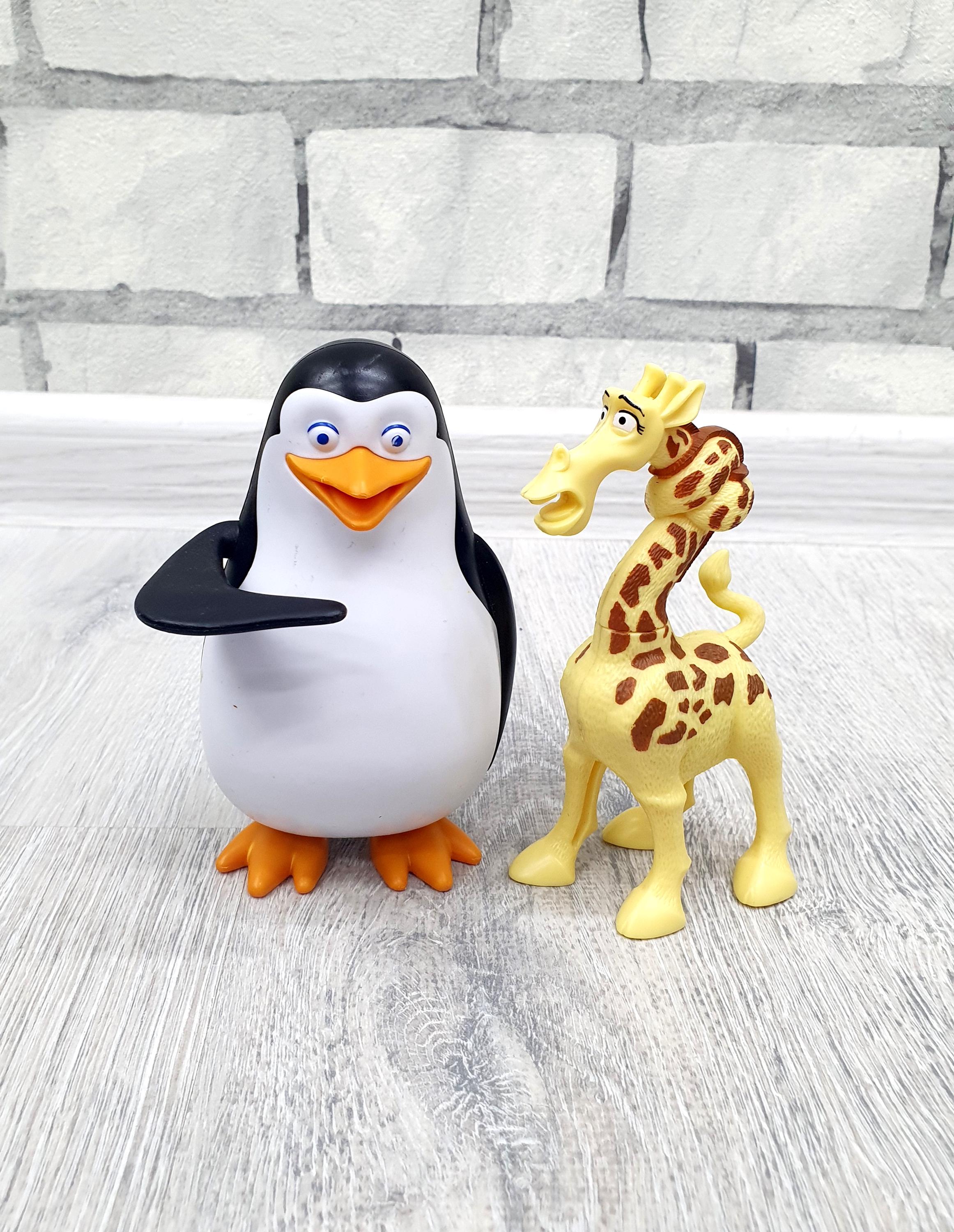 ヴィンテージ マダガスカルのペンギンフィギュア 2体セット 4.5インチ