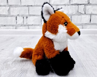 Volpe di peluche Giocattoli di peluche Vintage volpe giocattolo da collezione 9" animali di peluche giocattoli Giocattolo per bambini Peluche giocattolo per bambini Volpe di peluche Animale giocattolo