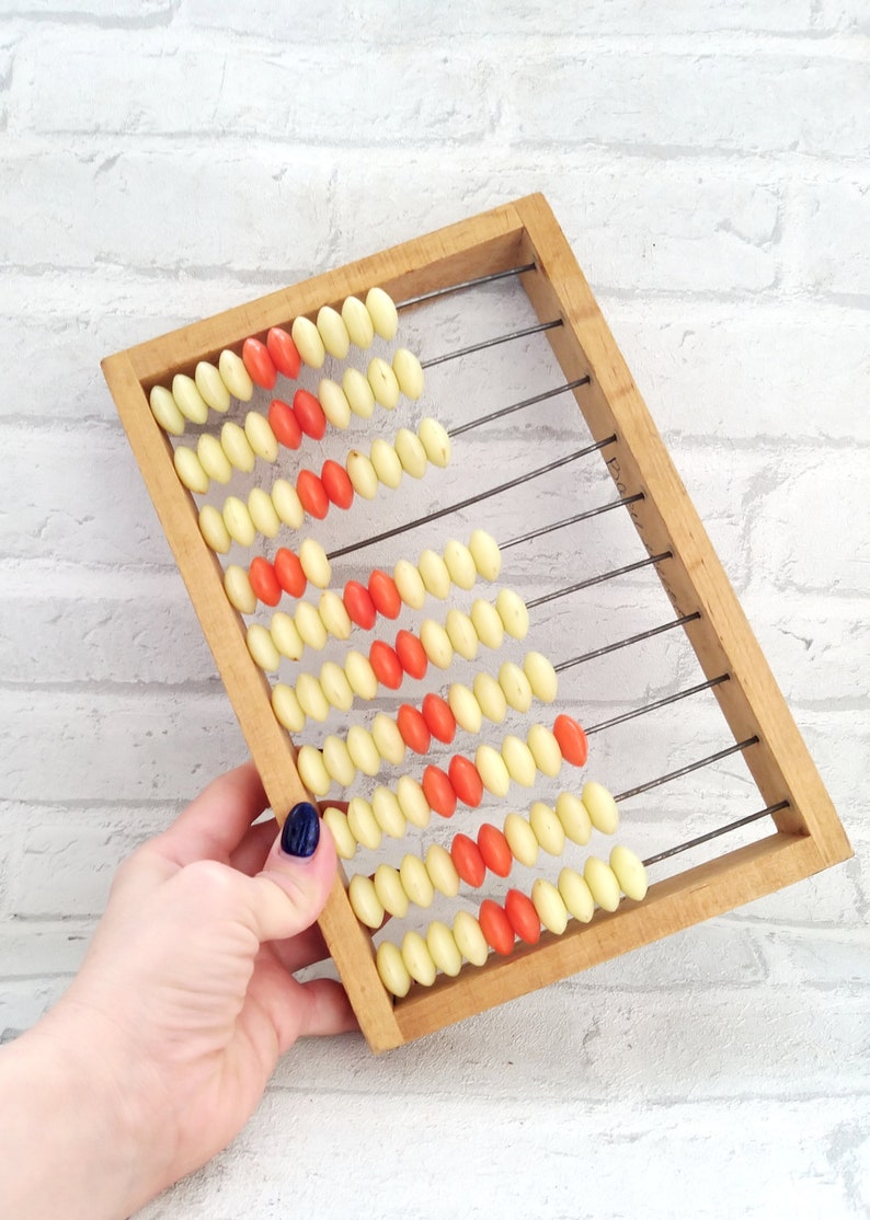 Vintage ábaco de madera de ábaco oficina decoración rústica | Etsy