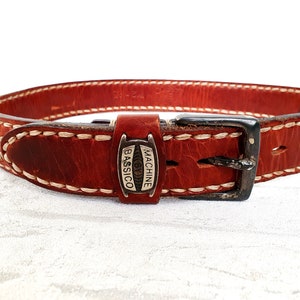 ceinture en cuir vintage ceinture en cuir homme M Accessoires en cuir véritable Levis ceinture boho en cuir boho accessoires image 2