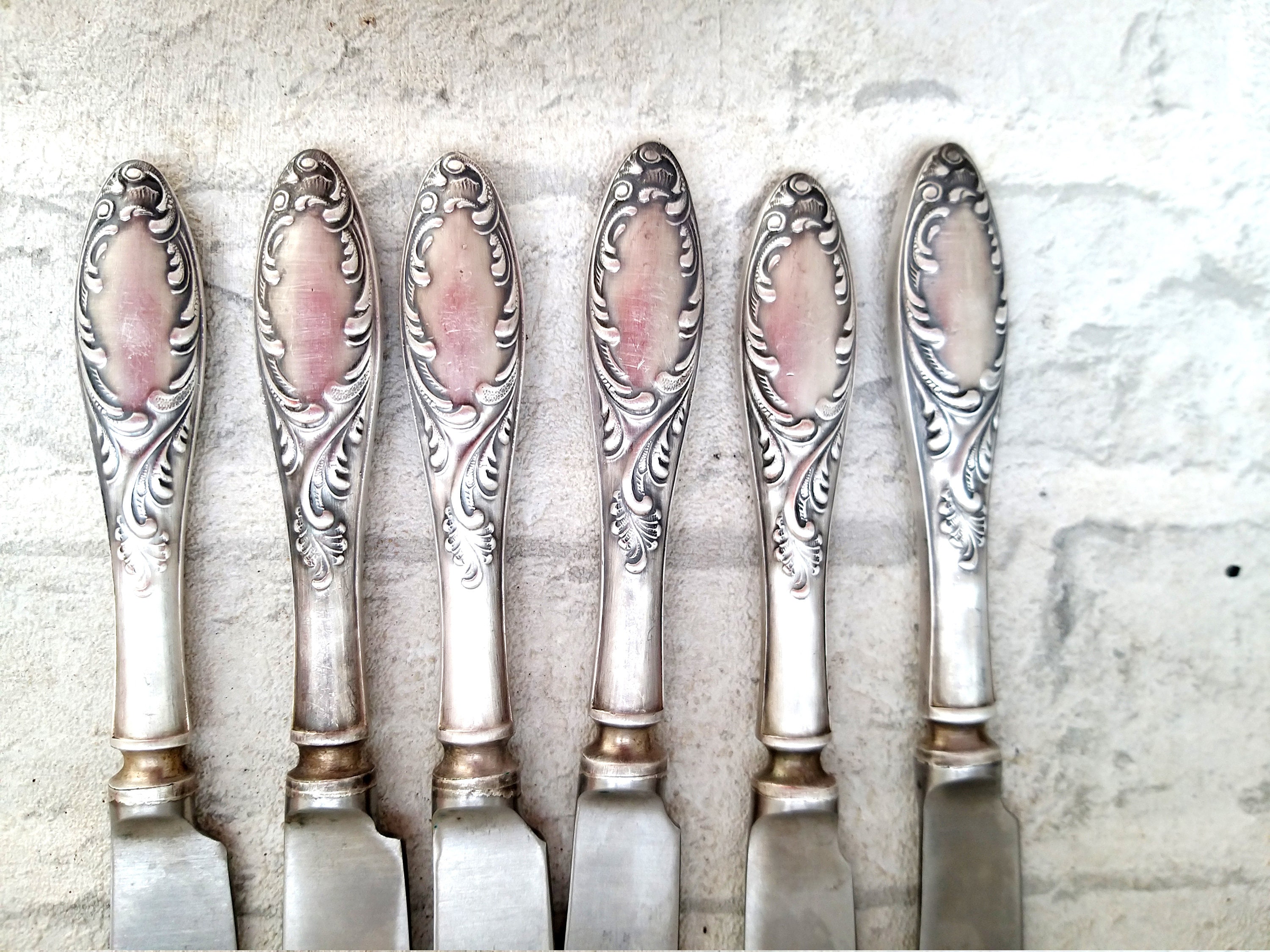 German silver knives Vintage kitchen collectibles Cutlery Etsy