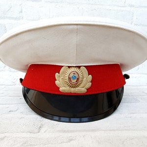 Military gift Vintage Military Hat Vintage Military Cap  Army Cap soldier hat Military collection halloween hat
