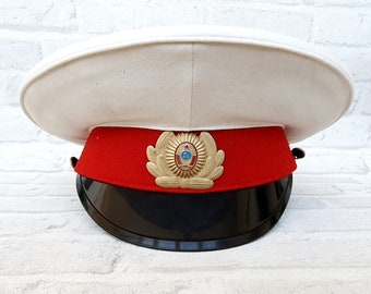 Military gift Vintage Military Hat Vintage Military Cap  Army Cap soldier hat Military collection halloween hat