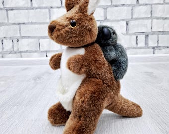 オーストラリア カンガルー＆コアラ ぬいぐるみセット