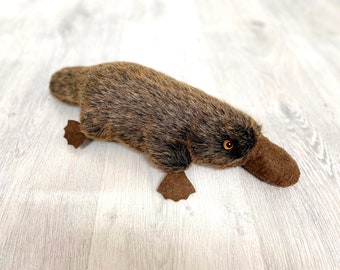 Stuffed platypus Plush toys 17" soft platypus toys Vintage collectible toy Australian toys Childrens Toy Stuffed Toy kids Toy  Animal Toy