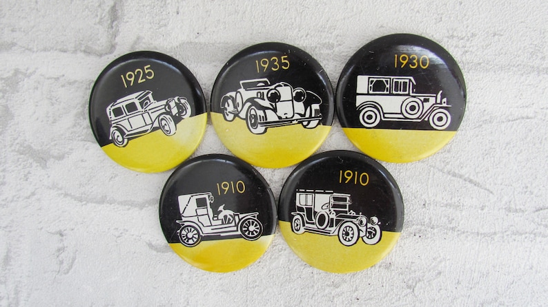 Enamel Pin Enamel Badges Metal Pin Vintage Badges Retro Car | Etsy