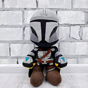 Stuffed The Mandalorian Bounty Hunter  Plush toys Star Wars  Plush toys 12.5" collectible toy Children's Toy kids Toy