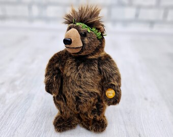 Stuffed Talking bear  Plush toys  10 " Muller Rice Remix Vintage Children's Toy kids Toy  Stuffed Animal Toy