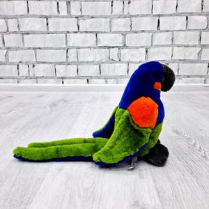 Stuffed Blue parrot Plush toys Vintage parrot toys 8&quot; collectible toy Children&#39;s Toy Stuffed Toy kids Toy  bird toy