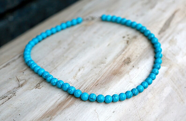 Turquoise jewelry new mother gift beaded necklace Turquoise Necklace Statement necklace Boho necklace Statement jewelry Boho jewelry Tribal