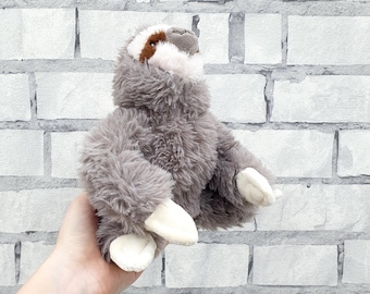 Vintage Stuffed sloth Plush toys 7.5"  collectible  animals Childrens  kids Toy